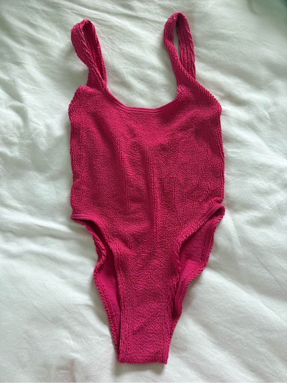 bond-eye Bright Pink Textured Kids One-Piece